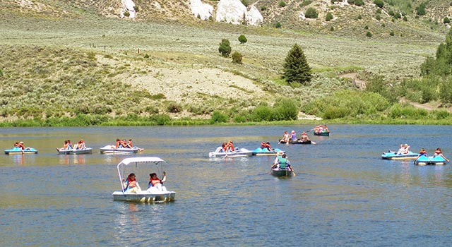 Picture of lake activities (links to the video gallery page)
